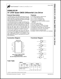 DS90LV031BTM Datasheet