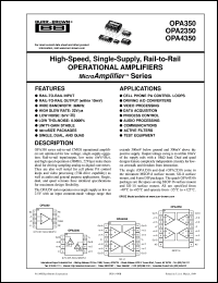 OPA350EA-250 Datasheet