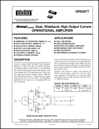 OPA2677U-2K5 Datasheet