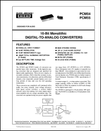 PCM55HP Datasheet
