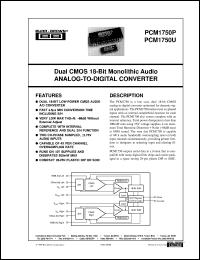 PCM1750U Datasheet