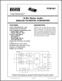 PCM1801U-2K Datasheet