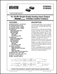 PCM3003E-2K Datasheet