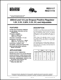 REG1117FA-2-5-500 Datasheet