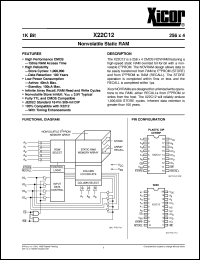 X22C12PM Datasheet