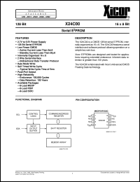 X24C00SI-3 Datasheet