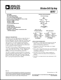 AD707 Datasheet