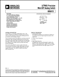 ADG419 Datasheet