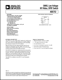 ADG752 Datasheet