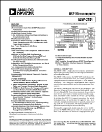ADSP-2184 Datasheet