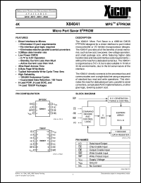 X84041SI-3 Datasheet