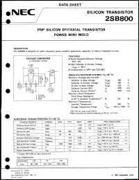 2SB800 Datasheet