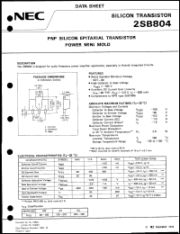 2SB804-T1 Datasheet