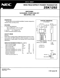 2SK1292 Datasheet