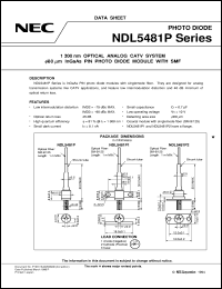 NDL5481P2 Datasheet