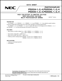 PS2534L-4 Datasheet