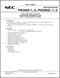 PS2562L-1 Datasheet