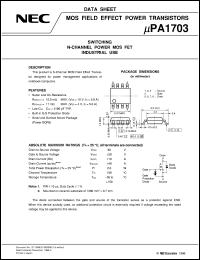 UPA1703G-E1 Datasheet