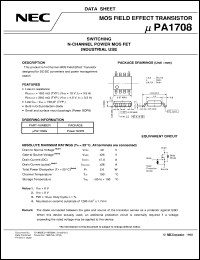 UPA1708G-E1 Datasheet