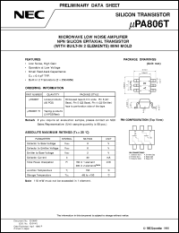 UPA806T Datasheet