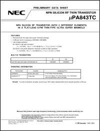 UPA843TD-T3 Datasheet