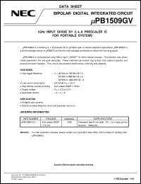 UPB1509GV-E1 Datasheet