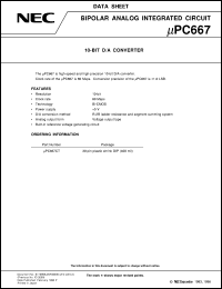 UPC667CT Datasheet