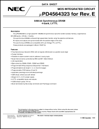 UPD4564323G5-A70-9JF Datasheet