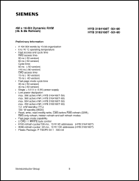 HYB3165160T-50 Datasheet