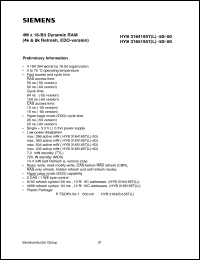 HYB3165165T-50 Datasheet