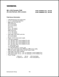 HYB3165805J-50 Datasheet