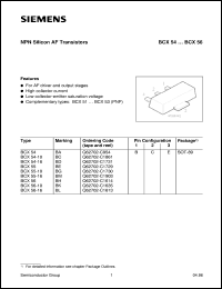 BCX56-10 Datasheet