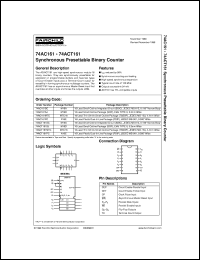74ACT161MTC Datasheet