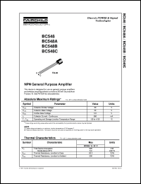 BC548 Datasheet