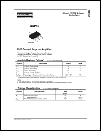 BCP52 Datasheet