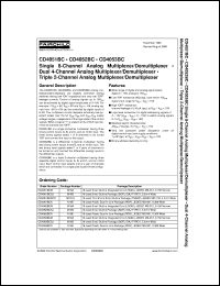 CD4051BCMTCX Datasheet