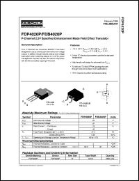 FDP4020P Datasheet