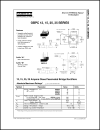 GBPC3502 Datasheet