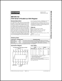 MM74HC164MTCX Datasheet