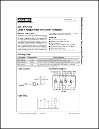 MM74HC4316MX Datasheet