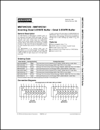 MM74HC540MTCX Datasheet