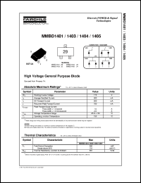 MMBD1401 Datasheet