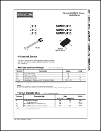 MMBFJ113 Datasheet