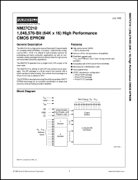 NM27C210VE120 Datasheet
