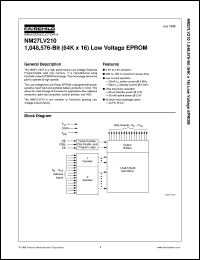 NM27LV210V200 Datasheet