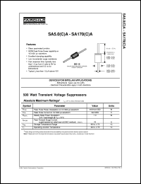 SA5V0CA Datasheet