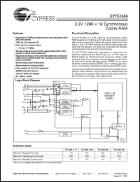 CY7C1324L-100AC Datasheet