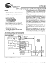 CY7C1329L-75AC Datasheet