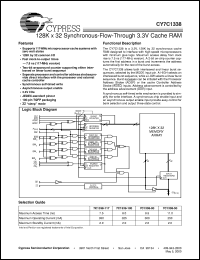 CY7C1338-100AC Datasheet
