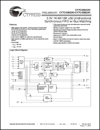 CY7C43663AV-7AC Datasheet